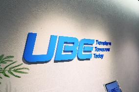 UBE signage and logo